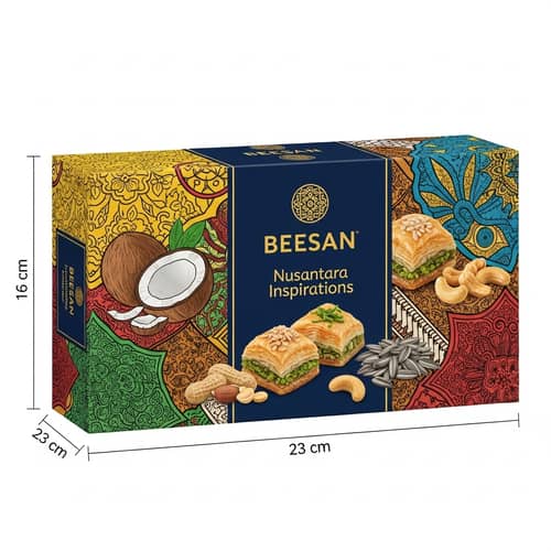 Luxurious Indonesian Inspired Baklava Packaging | BEESAN Nusantara Inspirations