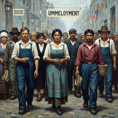 Impressionist Painting Depicting Unemployment