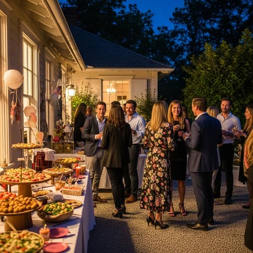 Chandler's Party at Arboulastre: Urban Evening Celebration