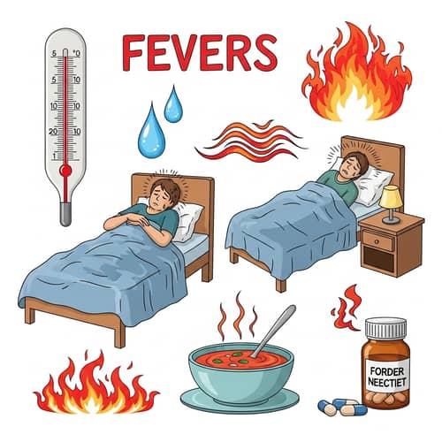 Exploring Fevers: Symbolic Depictions of High Body Temperature
