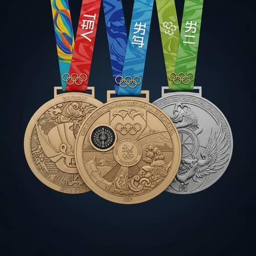 Eco-Friendly Future Olympic Medals with Smart Technology