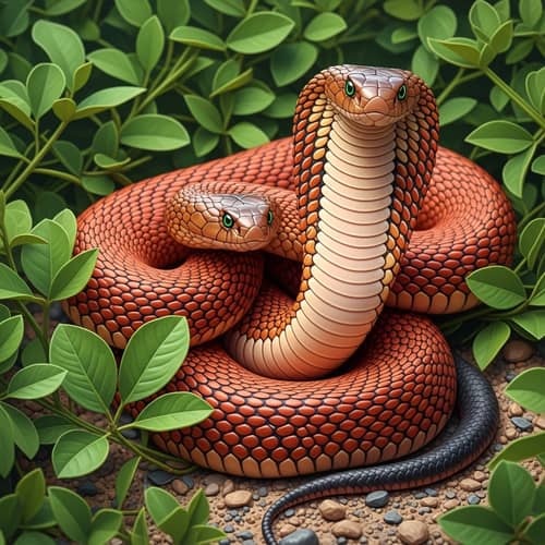 Vivid Desert Cobra in Natural Habitat | Wildlife Scene