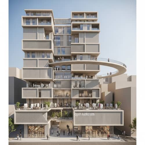 Fashion Hub in Beirut: Parametric Facades & Innovative Design