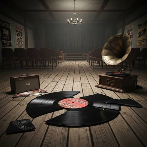 Broken Song | Melancholic Vinyl Record Scene