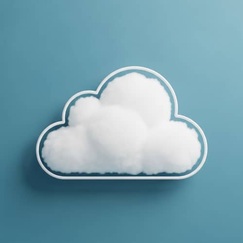 Modern Cloud Icon Design for Weather Apps and Storage
