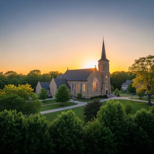 Tranquil Church Scene | Peaceful Aesthetic