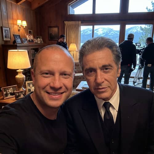 Candid Selfie with Michael Corleone on Film Set