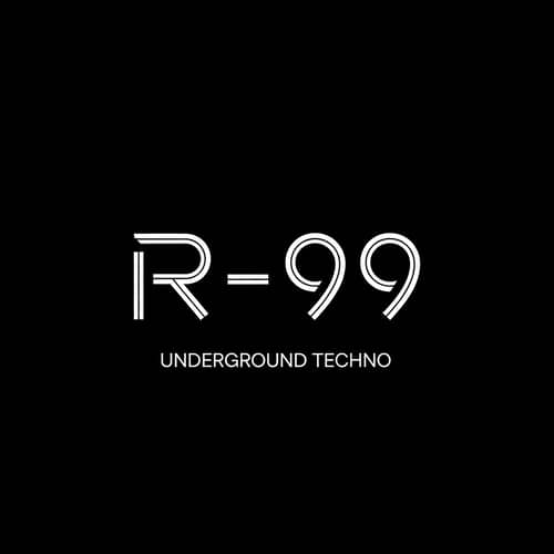 R-99 Underground Techno Party Events Logo Design | Cyberpunk Inspiration