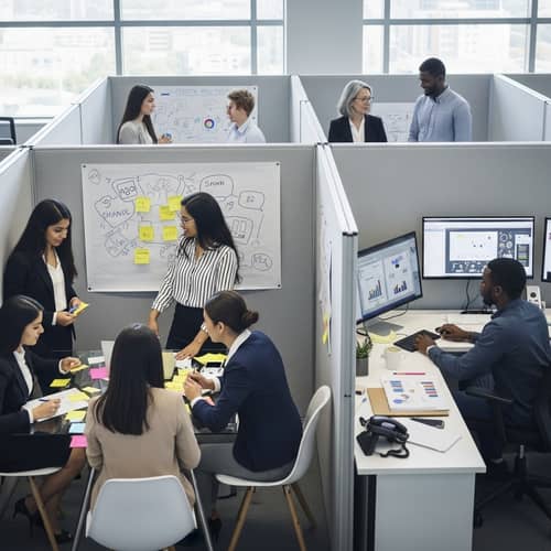 Diverse Office Work Spaces | Creative Business Scene