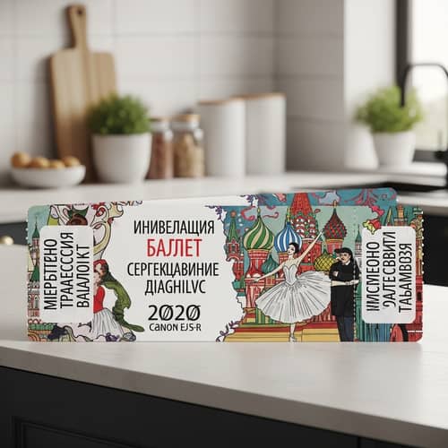 Ballet Event Ticket Inspired by Diaghilev's Style