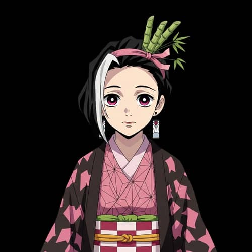 Kimono Dress with Pink and Black Patterns | Inspired Character
