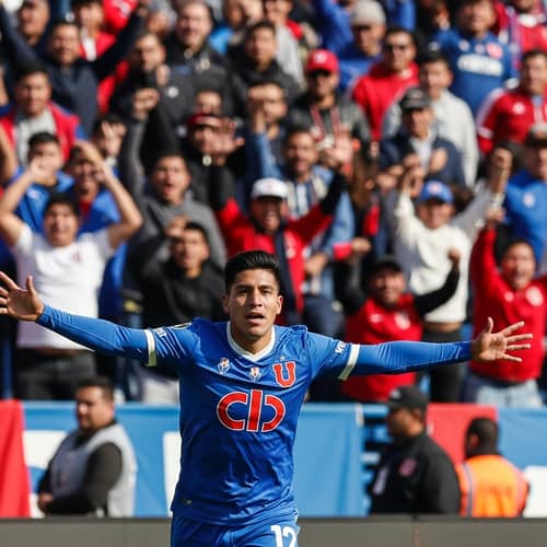 Victorious Soccer Player Celebration | Blue and Red Team
