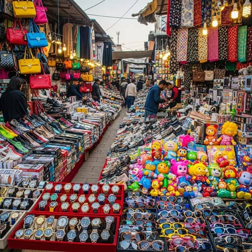 Chinese Imitation Goods in Vibrant Style