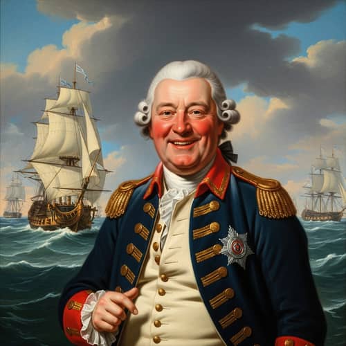 Edward Vernon Portrait | Historical Ships 1747 Era