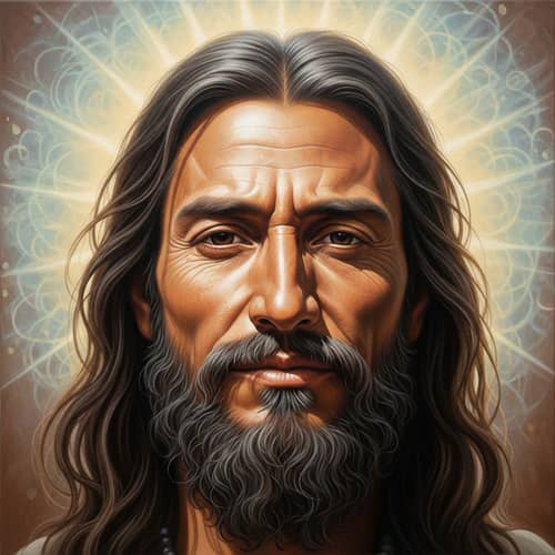 Historical Figure Spiritual Leader Oil Painting