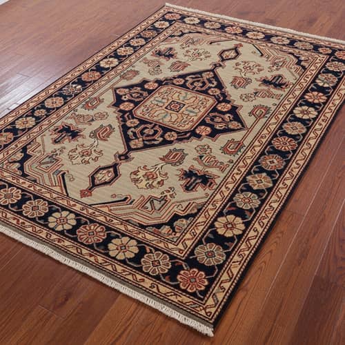 Exquisite Floral & Geometric Patterned Carpet