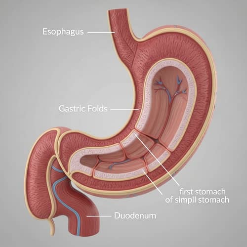 Detailed Human Stomach Anatomy Model | Organ Structure Visualization
