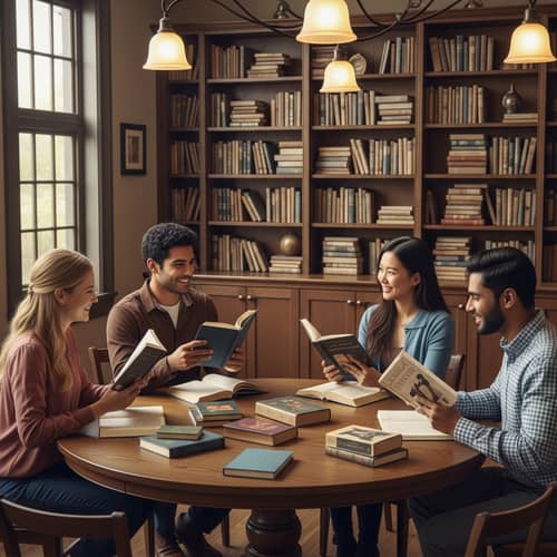 Diverse Literature Club Gathering | Engaging Conversations