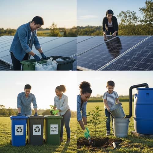 Diverse Individuals Preserving Nature | Sustainable Future Imagery