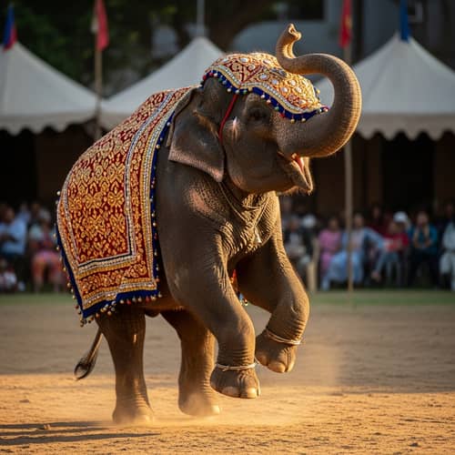 Elephant Dance - Majestic Performance