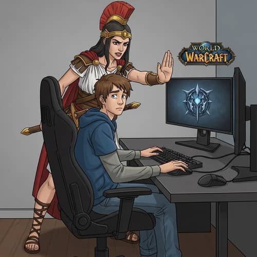 Bellona, Goddess of War Prohibits Lehi from Playing World of Warcraft