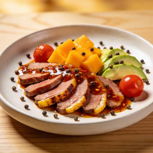 Succulent Duck Breast with Mango & Avocado Succulent Duck Breast with Mango & Avocado