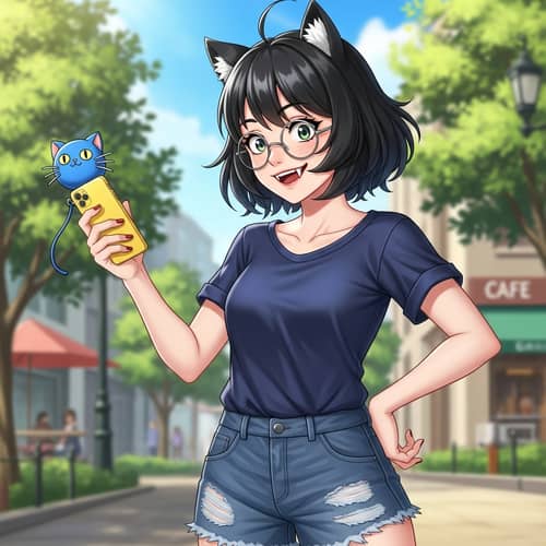 Yanagi Uzaki - Playful and Energetic Female Character