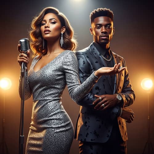 3D Ultra Realistic Beyoncé and Jay-Z Portrait