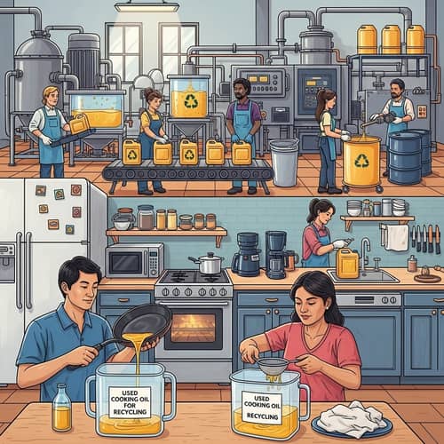 Recycling Used Cooking Oil: Sustainable Process at Home & Factory