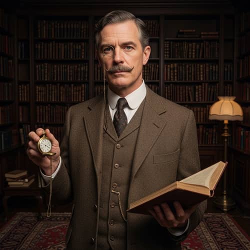 Historical Man in Edwardian Era: Memorable Portrait