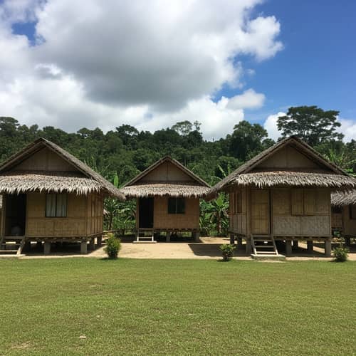 Traditional Bamboo Village in the Philippines: Timeless Tranquility