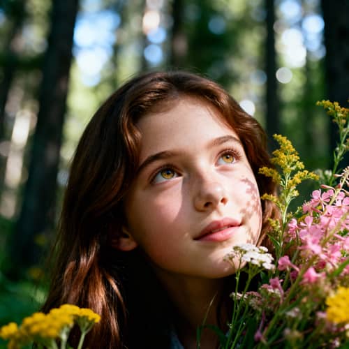Stunning Young Model Portrait in Nature