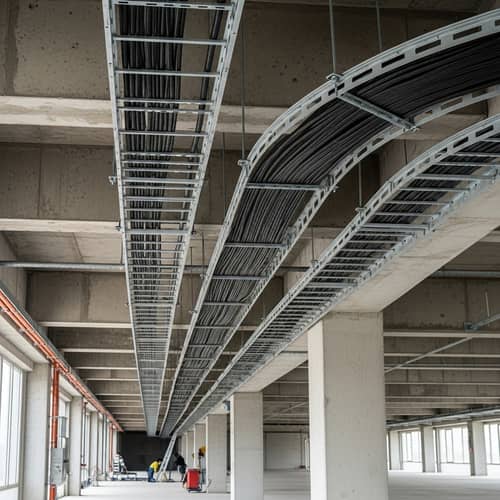 Structured Cable Track Organization for Building Roofs