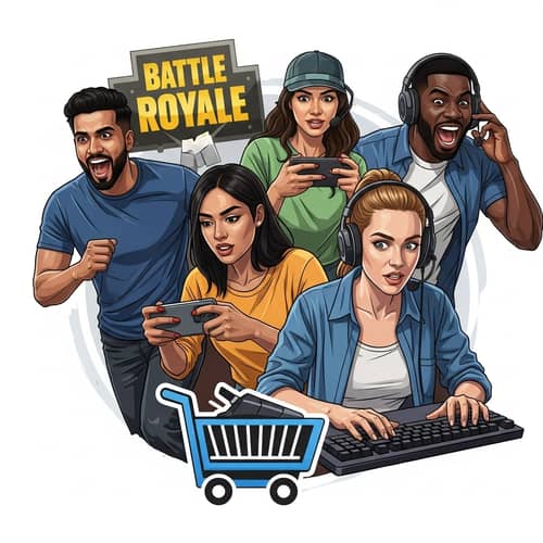 Teamwork Gaming Thumbnail: Battle Royale Excitement
