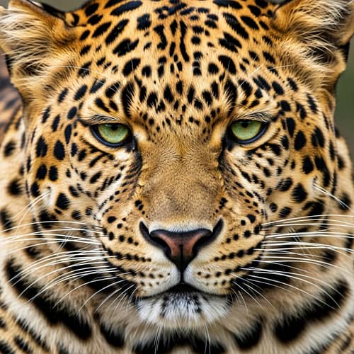 Close-Up of a Leopard's Majestic Head