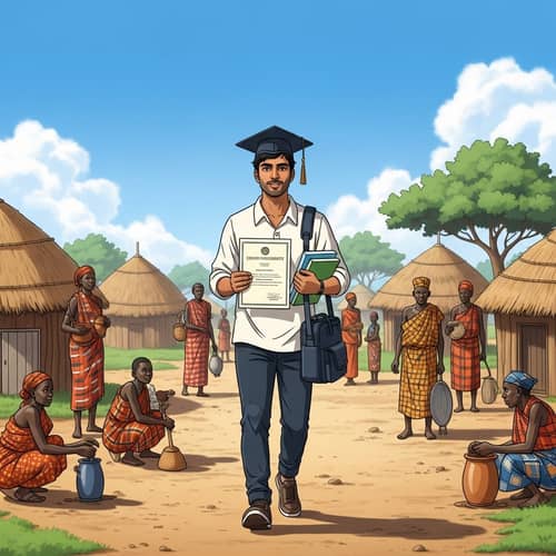Graduate's African Adventure: Immersive Village Experience