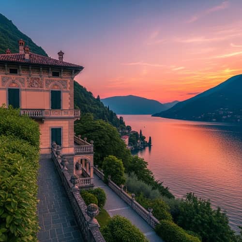 Stunning Italian Villa Overlooking Northern Italy Lake