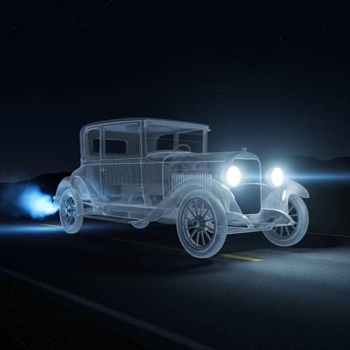 Spectral Automobile | Eerie Ghost Car Design | Vintage Inspired