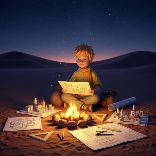 Magical Night in the Desert: A Boy’s Design Journey