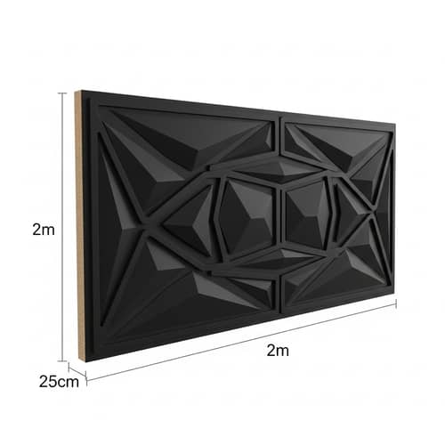 Elegant 3D Rectangular Panel with Contemporary Style