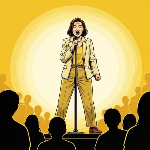 Empowering Asian Woman On Stage | Confident Public Speaker