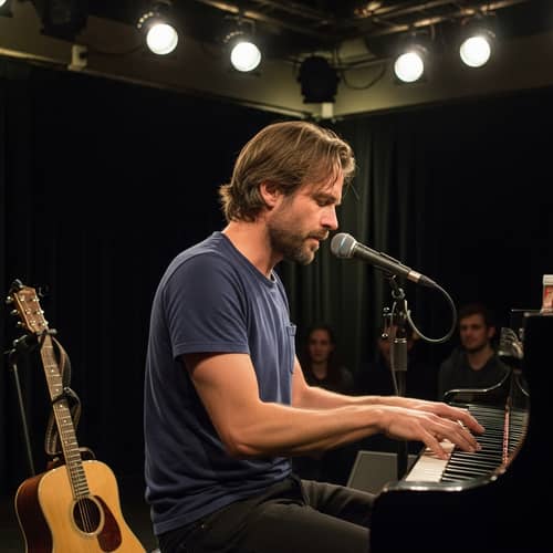 Talented Musician Playing Piano in Intimate Setting