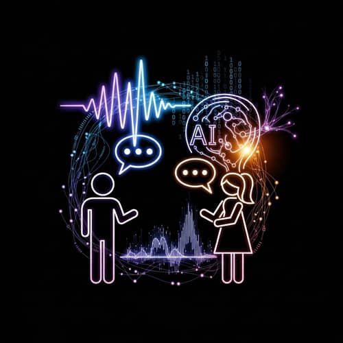 Iconic AI Conversation: Futuristic Stick Figure Design