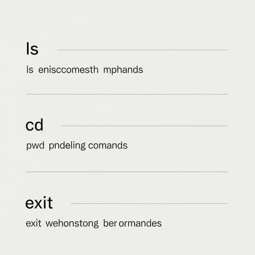 Minimalist Bash Commands Design | Elegant Monochrome Scheme