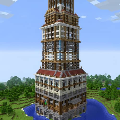 Stunning Minecraft Skyscraper | Building Blocks Showcase