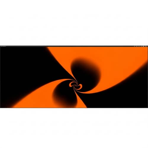 Vibrant Orange and Deep Black Desktop Wallpaper for Widescreen Display