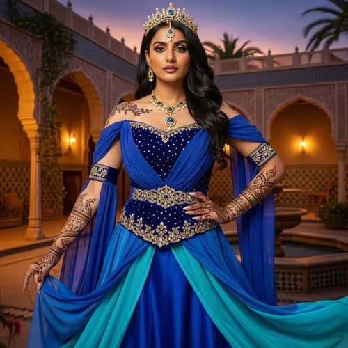 Stunning Princess Jasmine Inspired Tattooed Beauty