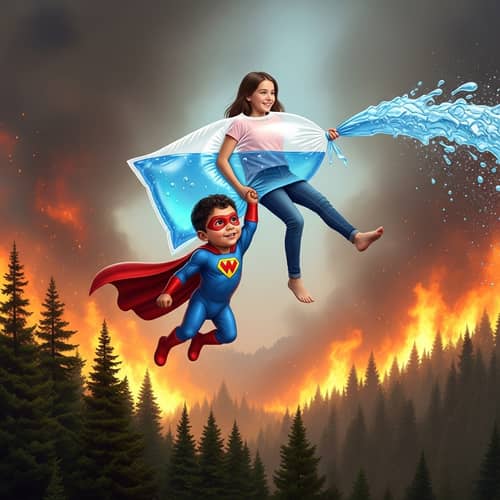 Super Toddler Rescues Teen Girl in Unusual Diaper Firefight