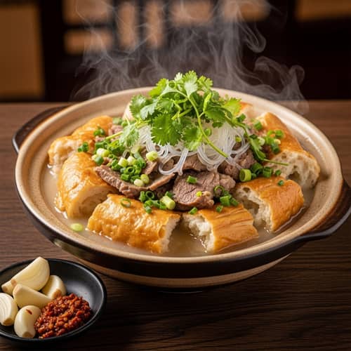 Authentic Shaanxi Mutton & Bread Nuggets Dish