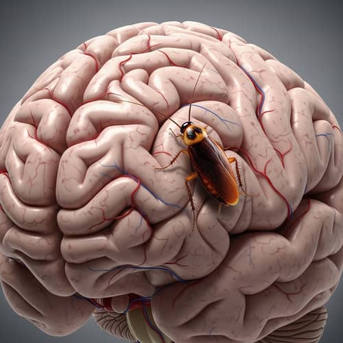 Intricate Neural Brain Networks with Tiny Cockroach